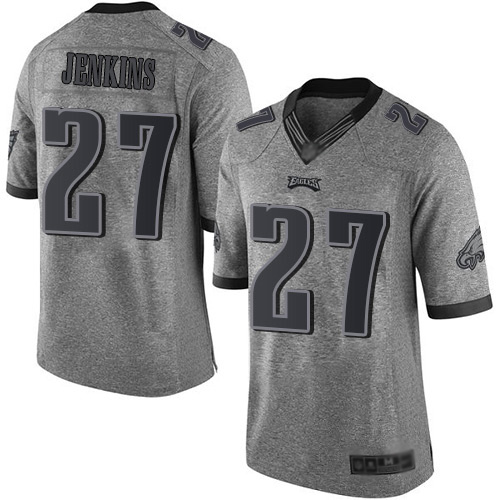 Men NFL Philadelphia Eagles #27 Malcolm Jenkins Limited Gray Gridiron Football